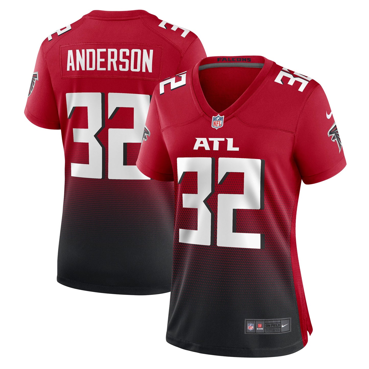 Jamal Anderson Atlanta Falcons Nike Women's Retired Game Jersey - Red