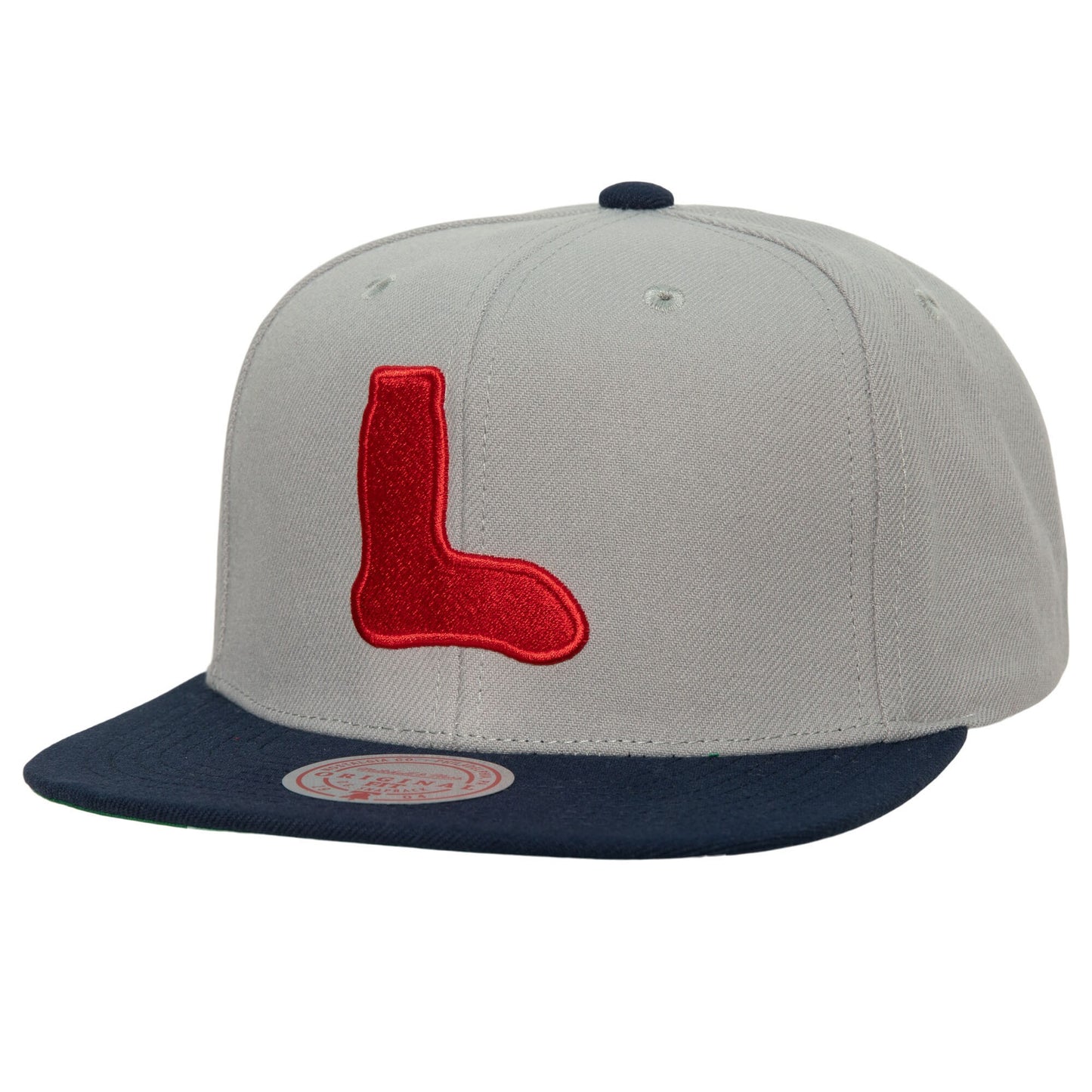 Boston Red Sox Mitchell & Ness Cooperstown Collection Away Snapback Hat - Gray
