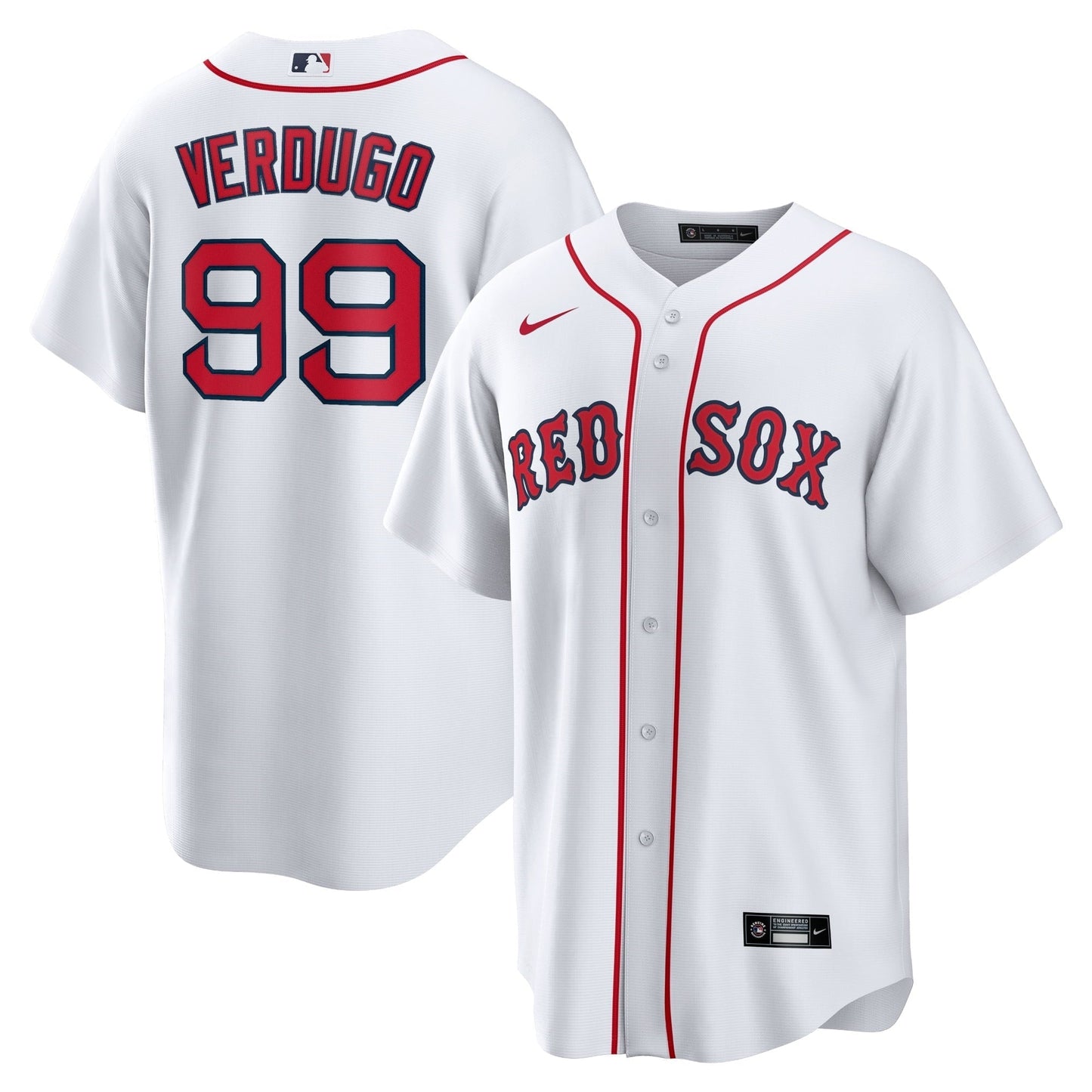 Men's Nike Alex Verdugo White Boston Red Sox Replica Player Jersey
