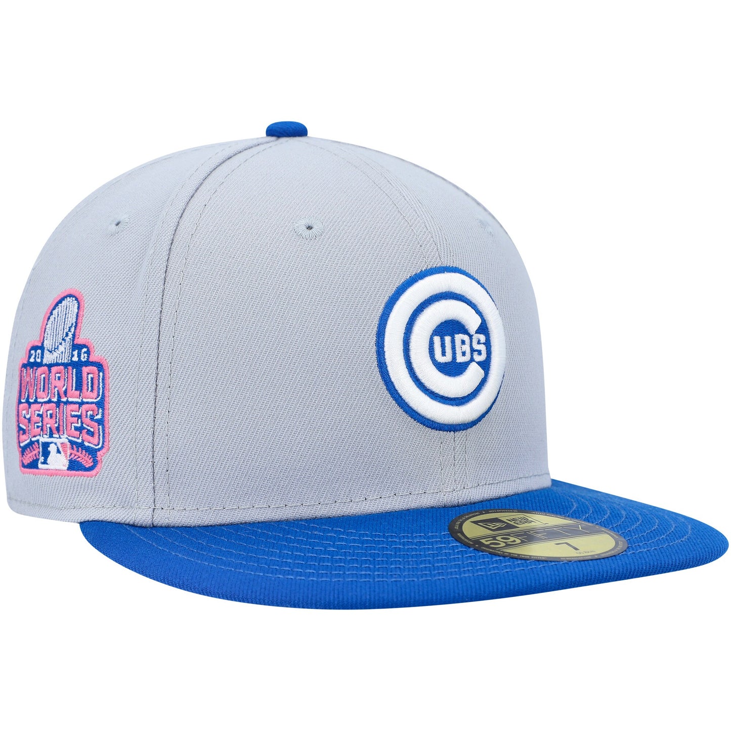 Chicago Cubs New Era Dolphin 59FIFTY Fitted Hat - Gray/Blue