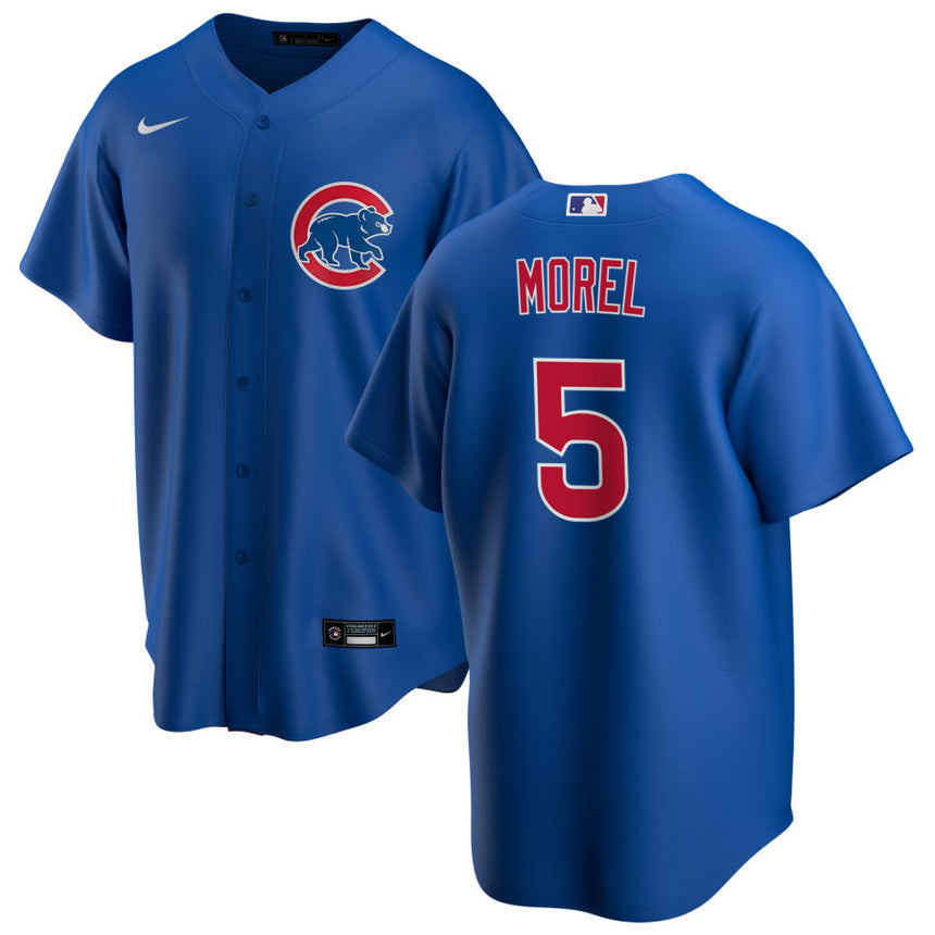 Men's Christopher Morel Chicago Cubs Alternate Blue Premium Stitch Replica Jersey