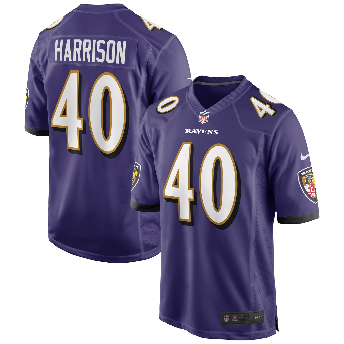 Malik Harrison Baltimore Ravens Nike Game Jersey - Purple