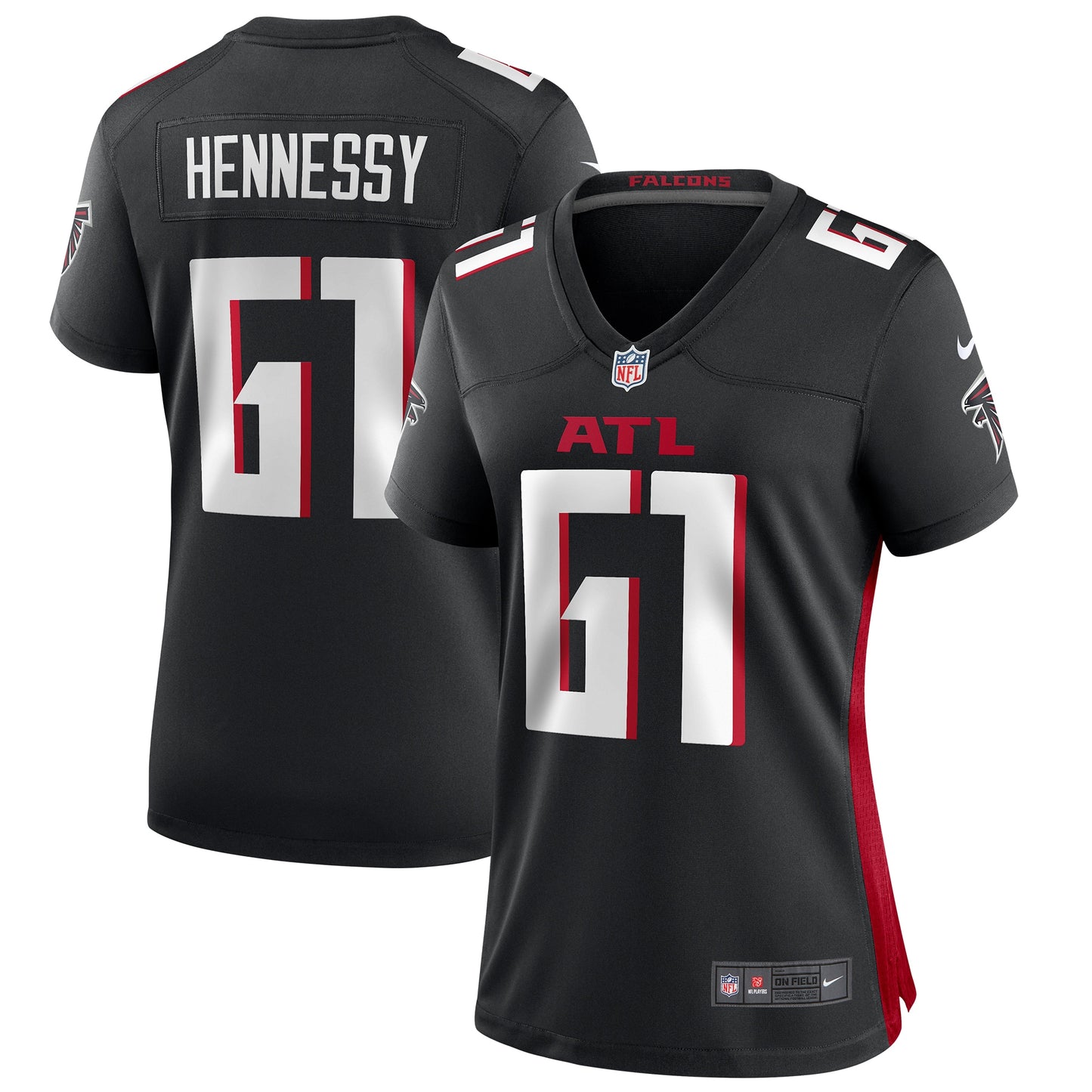 Matt Hennessy Atlanta Falcons Nike Women's Game Jersey - Black
