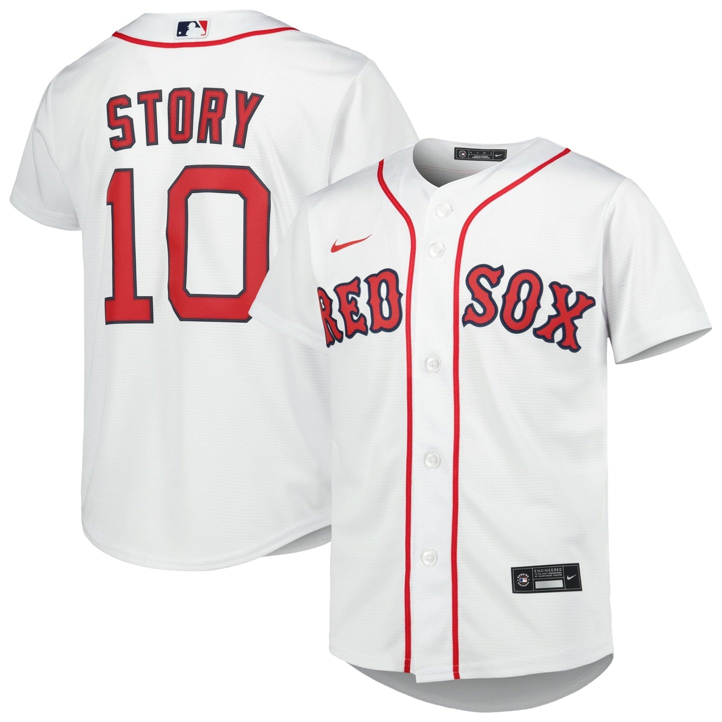 Youth Nike Trevor Story White Boston Red Sox Alternate Replica Player Jersey
