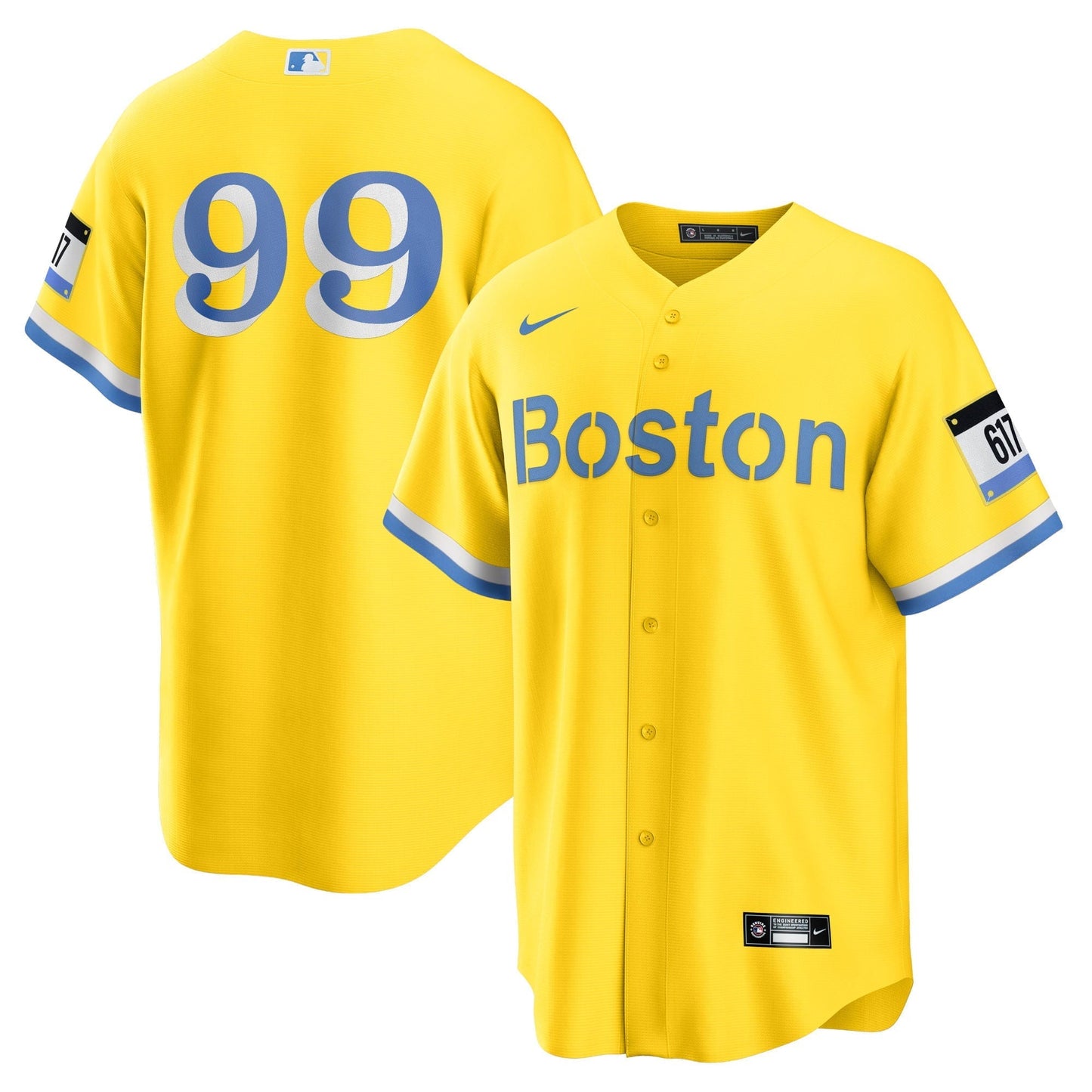 Men's Nike Alex Verdugo Gold Boston Red Sox City Connect Replica Player Jersey