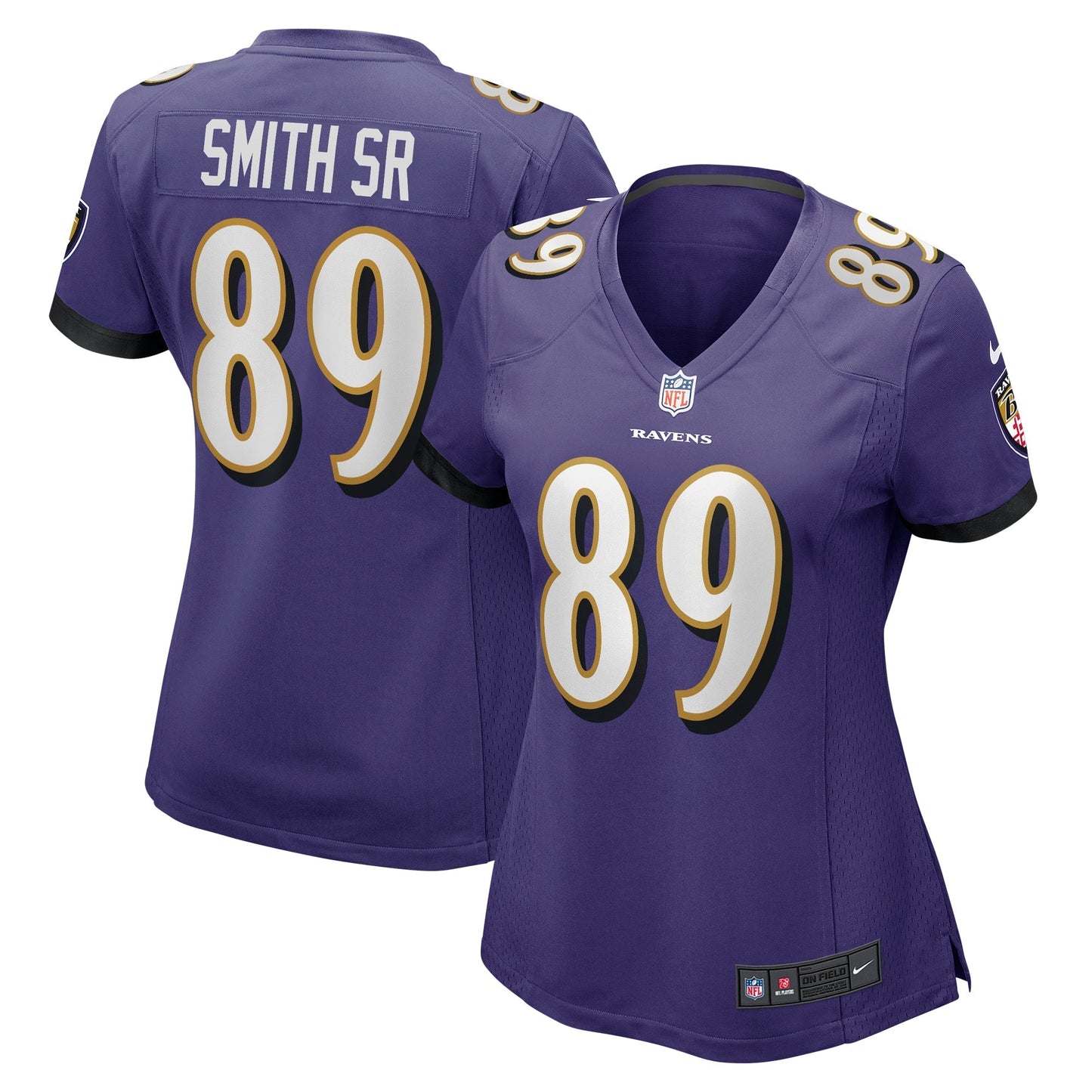 Women's Nike Steve Smith Sr. Purple Baltimore Ravens Retired Player Game Jersey