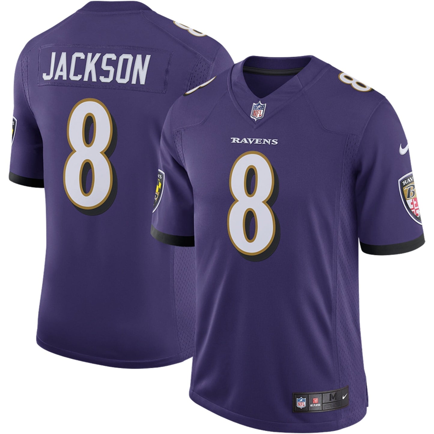 Men's Nike Lamar Jackson Purple Baltimore Ravens Speed Machine Limited Jersey